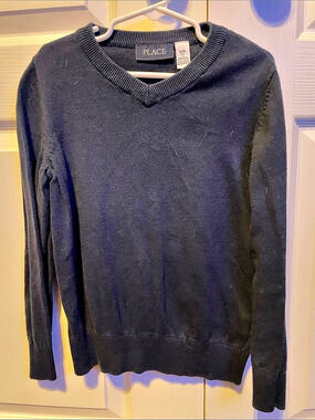 PLACE Black Sweater Size 5/6 Like New